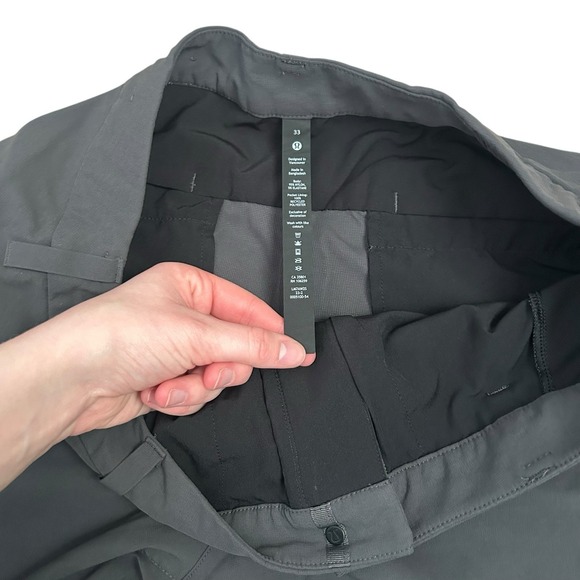 Lululemon Commission Shorts Mens 33 Black LM7AW2S 9 Inch Golf Activewear Stretch - Picture 3 of 8